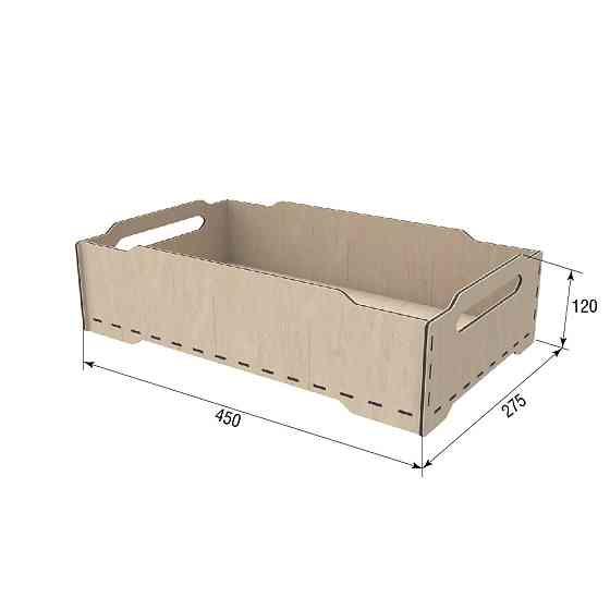 Коробка EKOSTAR з фанери 450x275x120 Київ