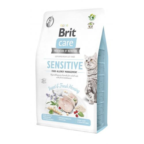 Корм сухий Brit Care Cat Grain Free Insect для дорослих котів з харчовою непереносимістю з комахами та рибою 2 кг Київ - фото 1
