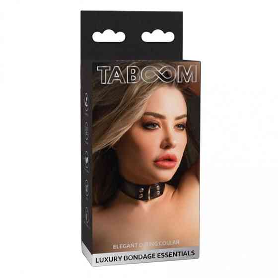 Нашийник з фіксатором Taboom, чорний Sex Aura Київ