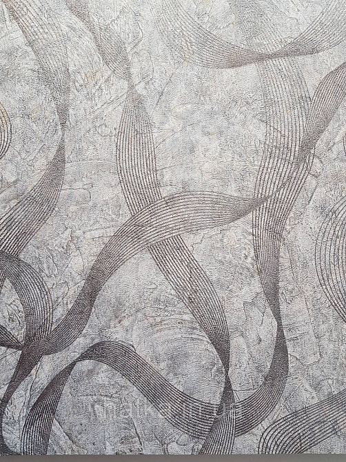 Шпалери метрові вінілові на флізеліні Sintra Vila абстракція зигзаги смуги коричневі золотисті 532553 Київ - фото 1