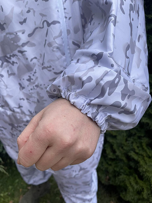 Тактический маскировочный костюм (плащевка 100% полиэстер) Белый мультикам Киев - изображение 4