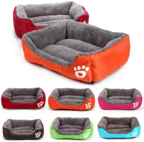 Лежанка - пуфик для кошек и собак оранжевый S(40*25) Коломыя