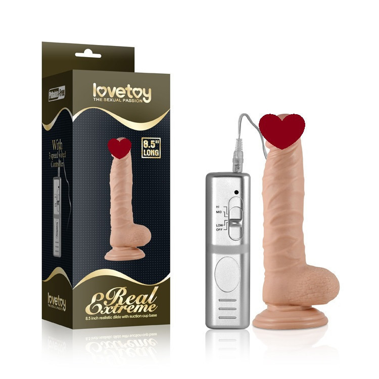 Вібратор - Real Extreme Vibrating Dildo 8.5" Sex Aura Київ - фото 1