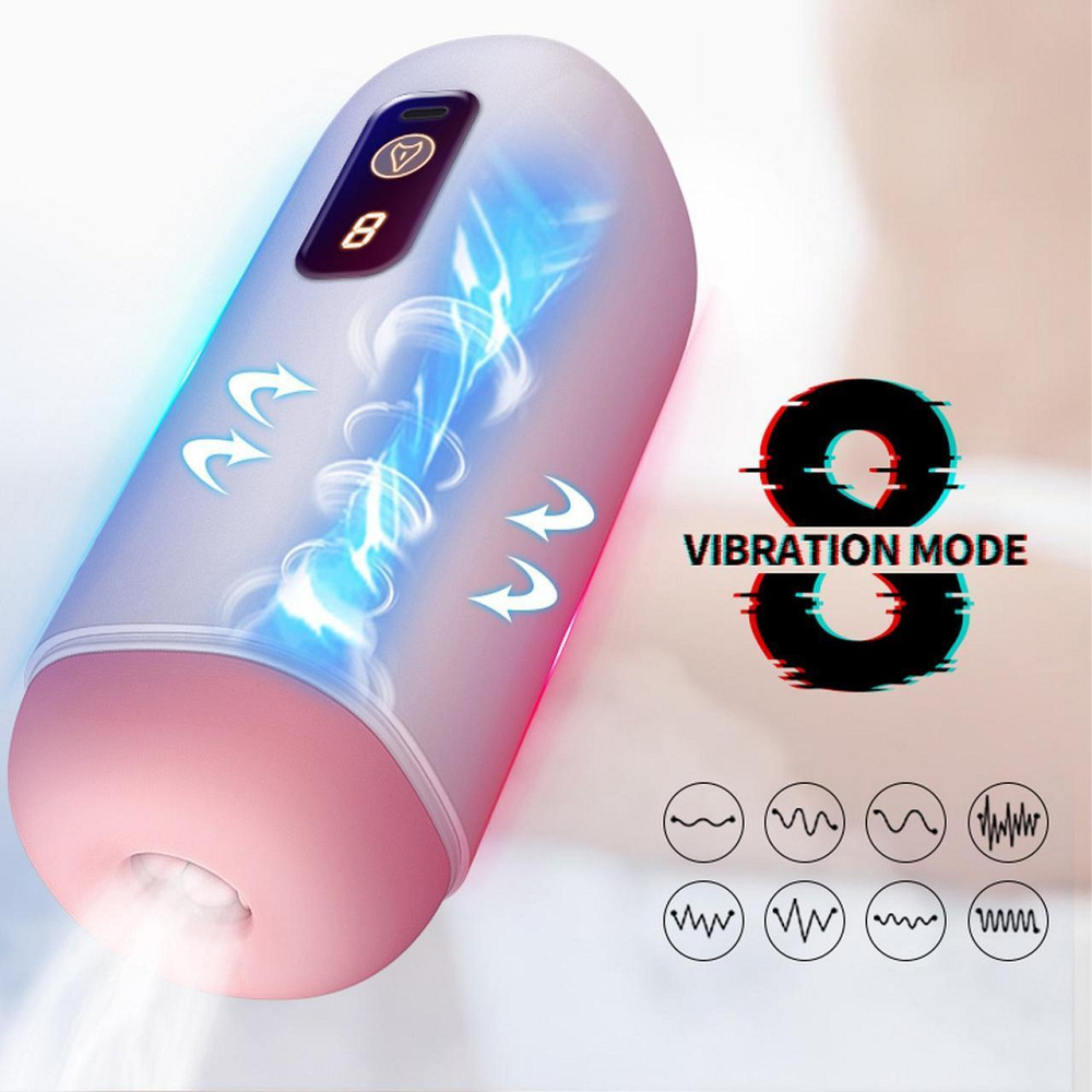Мастурбатор - USB Rechargeable, 8 vibration functions Sex Aura Київ - фото 4