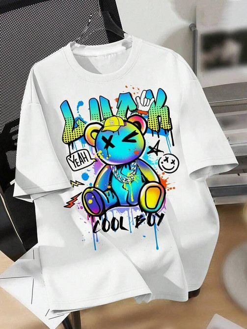 Футболка женская с принтом  48 Белая 2664085748 Днепр - изображение 1