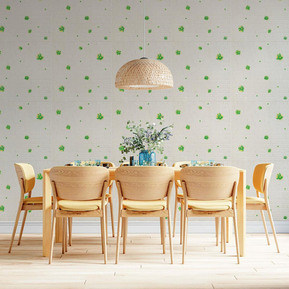 Панель стеновая 3D 700х700х4мм Зелёные цветы SW-00001976 Днепр - изображение 5