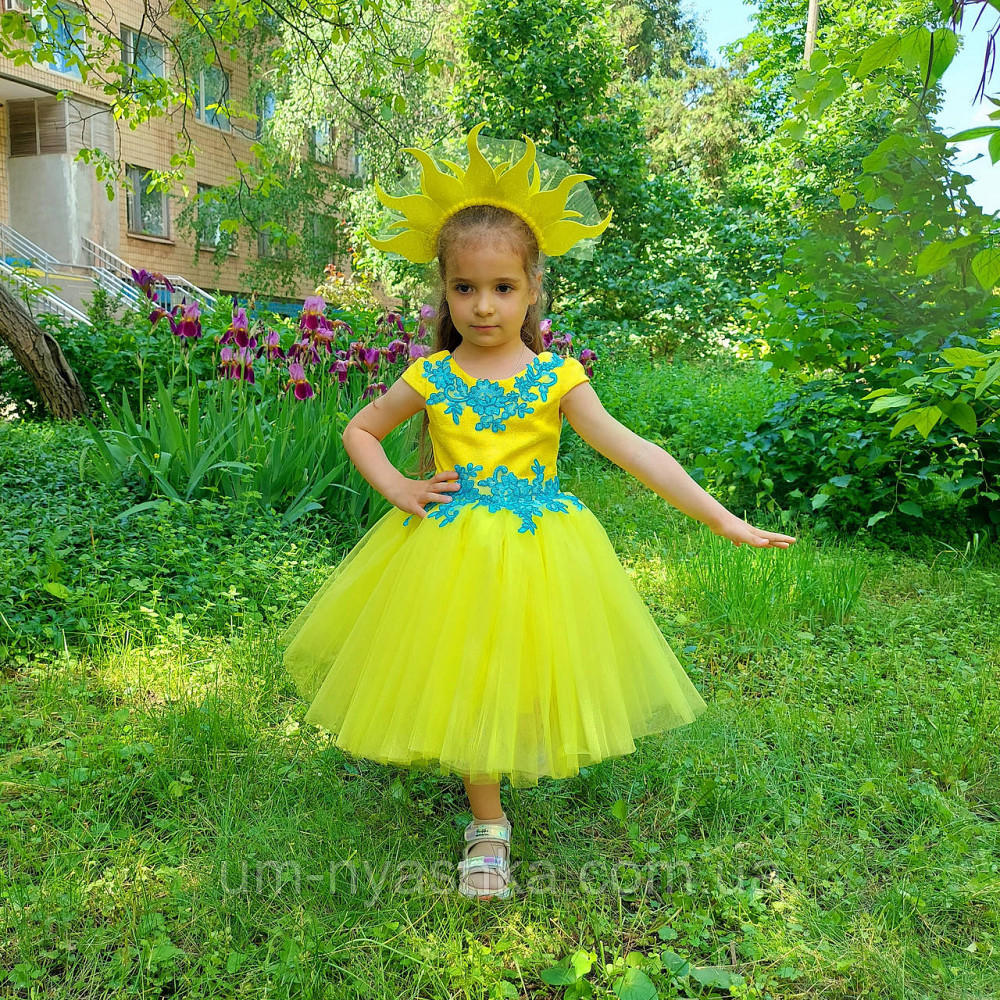 Жовта святкова сукня в патріотичних кольорах Кривой Рог - изображение 3