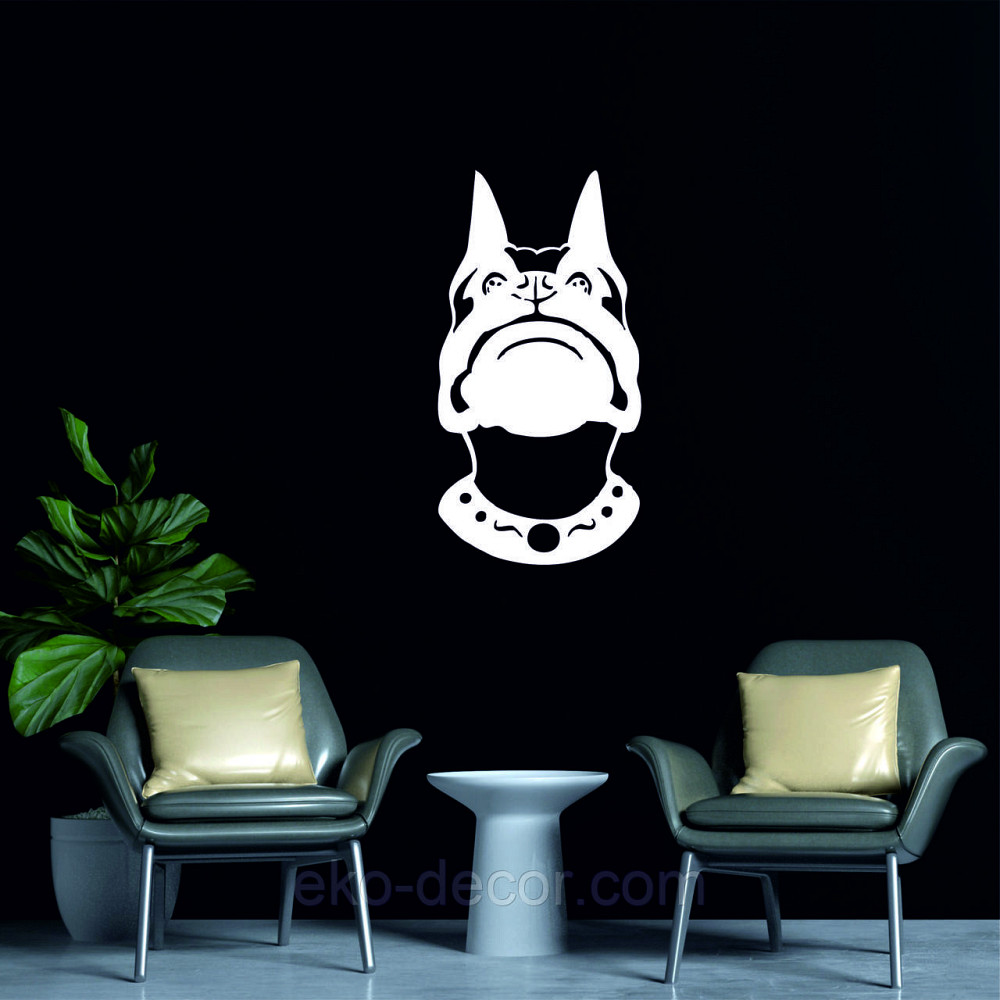 Декоративное настенное Панно «Собака», Декор на стену 90*47 см, Белый Киев - изображение 4