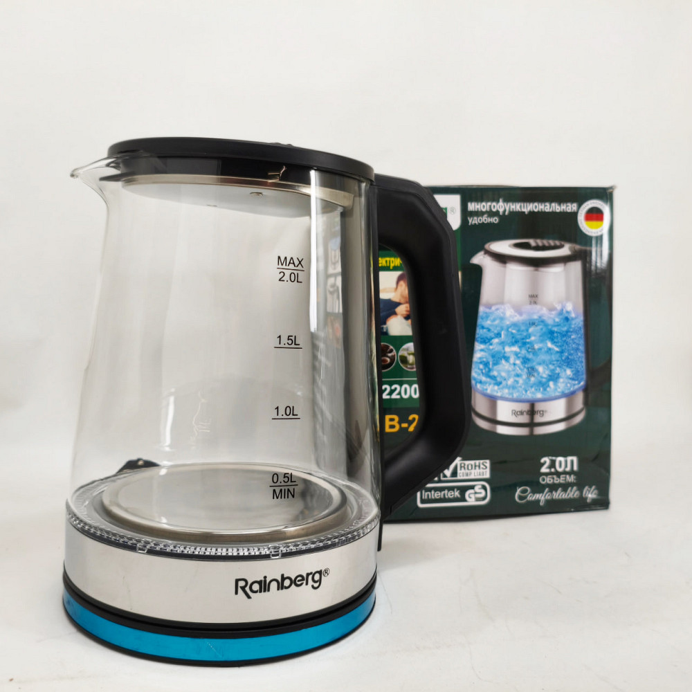 Чайник з функцією захисту від перегріву Rainberg, Електрочайник з функцією автоматичного відключення UY-80 Львів - фото 2