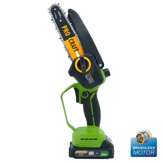 Аккумуляторная мини пила Procraft PKA45,Мини цепная пила с автосмазкой цепи 1 АКБ 20В 2А. г,Мини пилы бесщеточные Львов