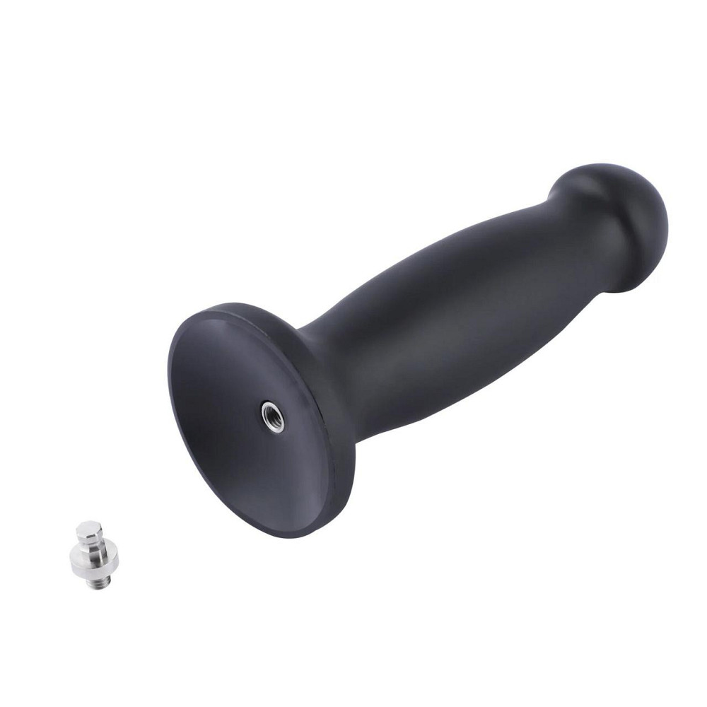 Силіконовий фалоімітатор для секс-машин Hismith 7.2" Black Silicone Anal Dildo, система KlicLok Sex Aura Київ - фото 9