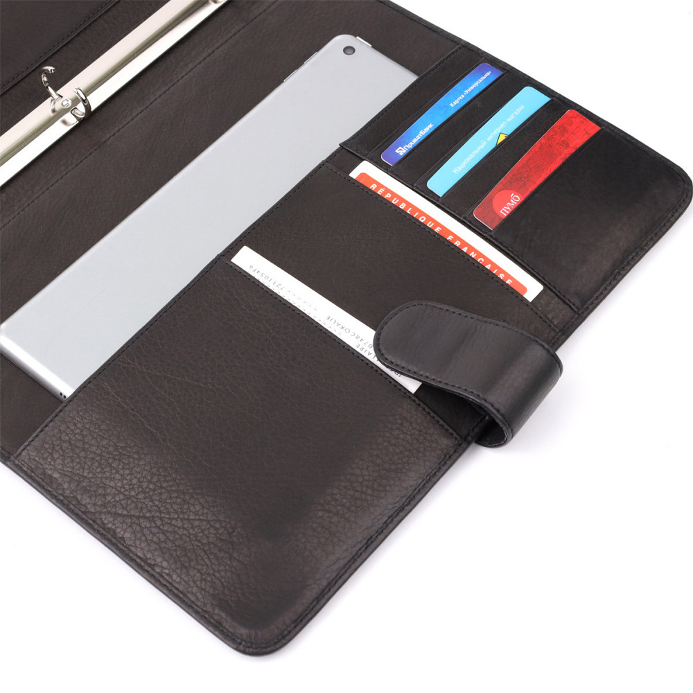 Деловой органайзер из зернистой натуральной кожи Tony Perotti 20840_1 (2283 nero) Черный Киев - изображение 9