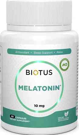 Мелатонін для покращення сну Biotus Melatonin 10 мг 60 капс Київ