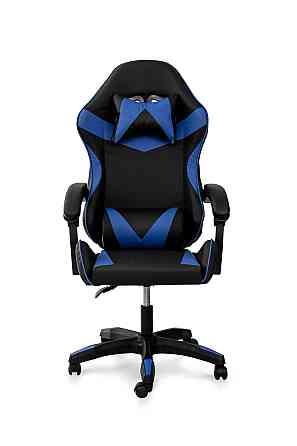 Крісло геймерське Слім, чорний/синій Киев