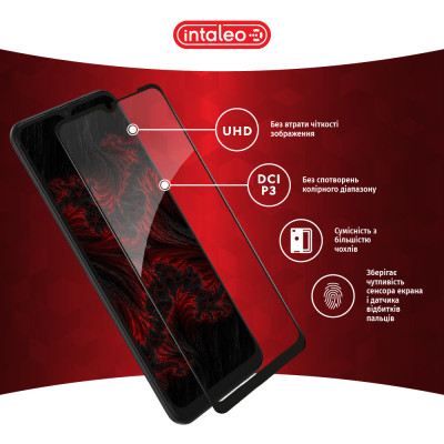 Стекло защитное Intaleo Full Glue Samsung A03 Black (1283126521638) Винница - изображение 4