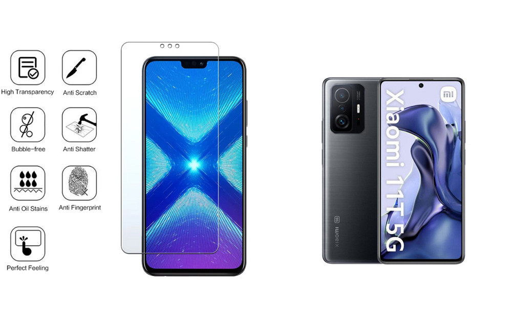 Захисне скло NeoGlass для Xiaomi 11T, Xiaomi 11T Pro – надпрозоре та стійке Київ - фото 4