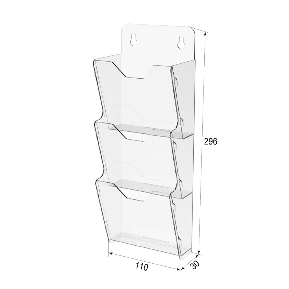 Кишеня буклетниця EKOSTAR 3-ярусна А6 вертикальний Київ - фото 3