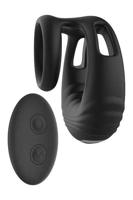 Эрекционное виброкольцо Dreamtoys Ramrod с пультом, черное Sex Aura Киев - изображение 1