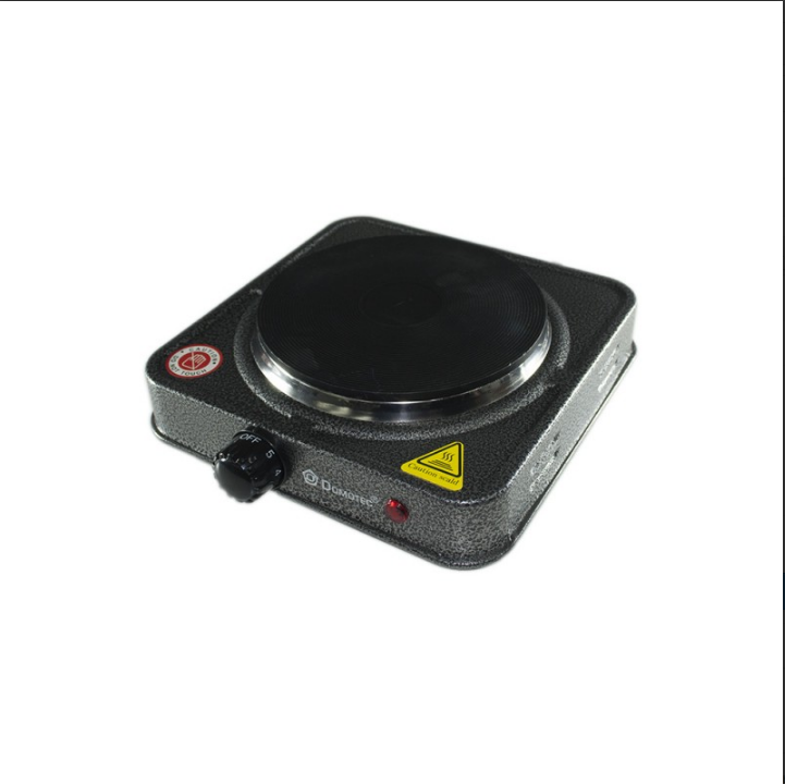 Електрична плитка Domotec MS-5821 з 1 конфоркою, 1000 Вт, сірий корпус — компактна настільна модель Одеса - фото 3