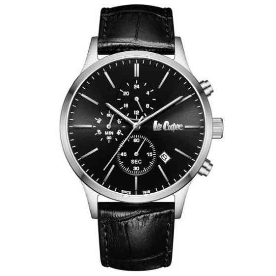 Годинник чоловічий наручний Lee Cooper Leather (Чорний) Вінниця