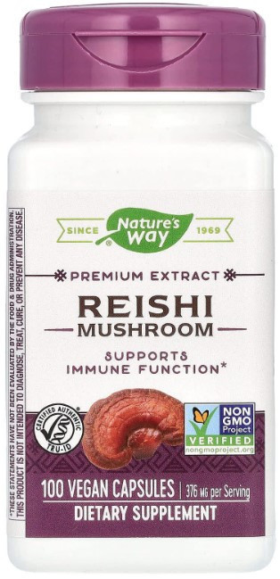 Гриб рейші Nature's Way Reishi 376 мг 100 капсул Київ - фото 1