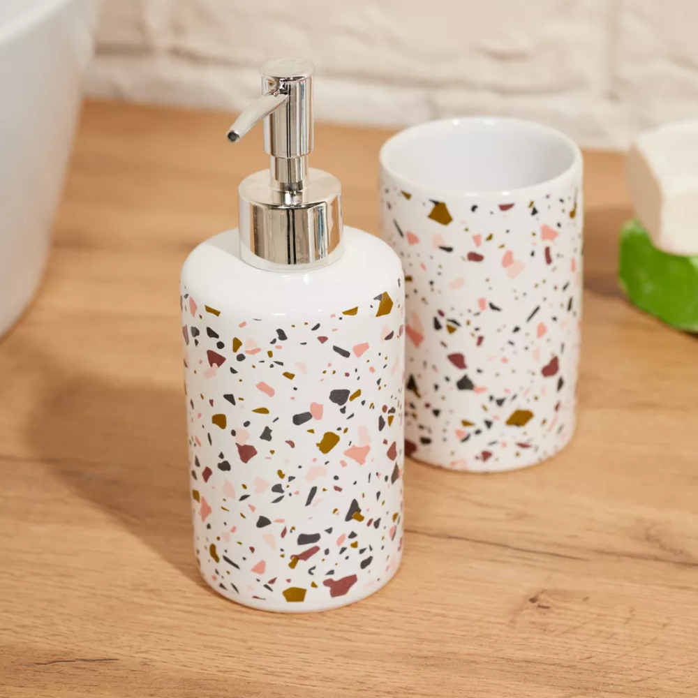 Шторка для ванной и душа набор аксессуаров и ванных принадлежностей: шторка,стакан для щеток,дозатор для мыла Каменец-Подольский - изображение 4