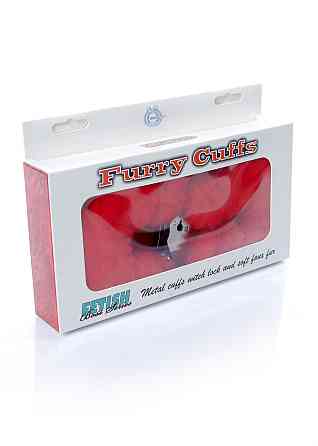 Наручники - Fetish Boss Series Furry Cuffs Red Sex Aura Киев