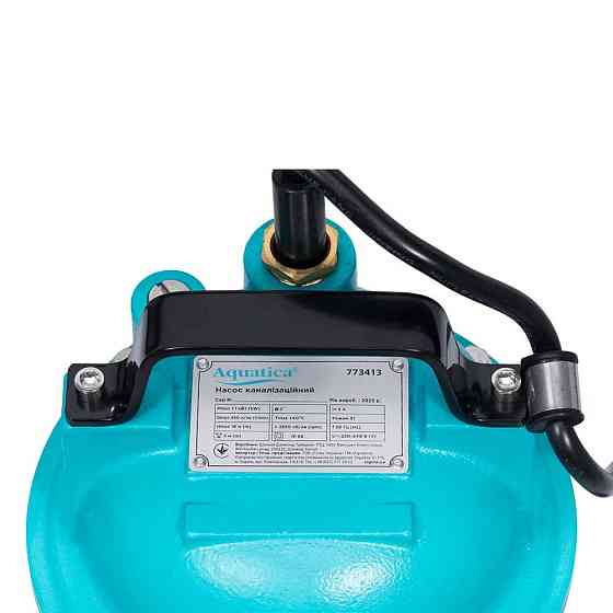 Насос каналізаційний 1.1 кВт Hmax 18 м Qmax 350 л/хв AQUATICA (773413) Київ