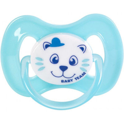 Пустышка Baby Team силіконова вишнеподібної форми 0+ міс (3003_голубой) Винница - изображение 1