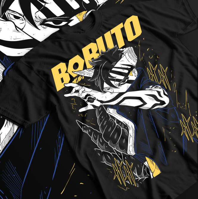 Футболка для хлопчика з аніме принтом Наруто оверсайз (зріст від 165 до 180) Чорний AnimeJ0640m Дніпро - фото 1