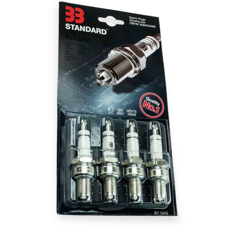 Свічки STANDARD А-17 ДВР (довг. резистор) 2101-2108 з 0,7 33 Мукачево - фото 1