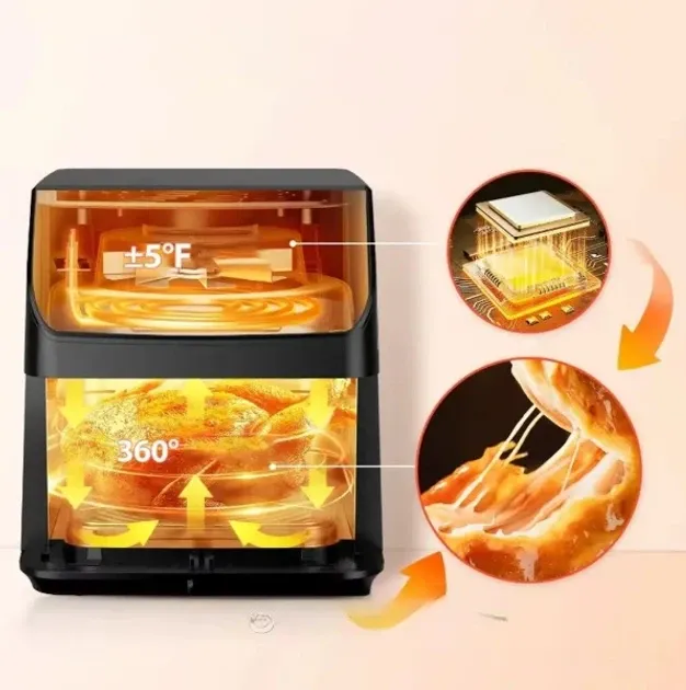 Аэрофритюрница SK-10070, таймер до 60 мин, температура 80-200°C, защита от перегрева, легкая очистка Одесса - изображение 4