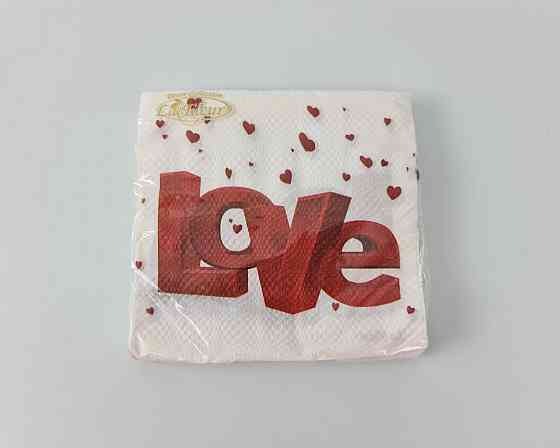 Серветка (ЗЗхЗ, 20 шт.) La Fleur 3-D любов (509) (1 пачка) Харків