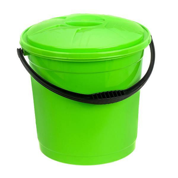 Відро 10 л з кришкою (кольори в асортименті) Харків - фото 4