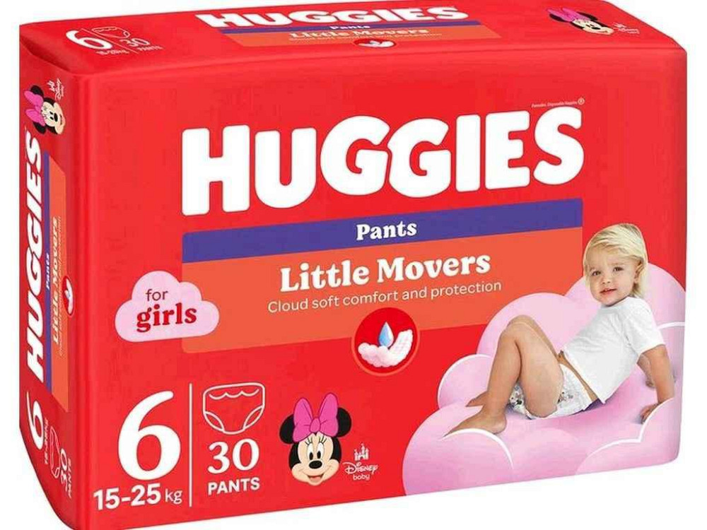 Подгузники-трусики Pants No6 для девочки 30шт ТМ HUGGIES Киев - изображение 1