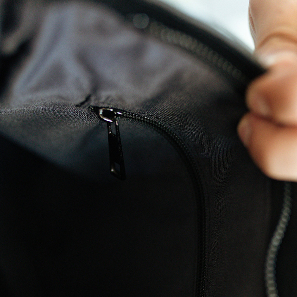 Чоловіча сумка месенджер через плече з натуральної шкіри містка класична, чорнаMasterSem Київ - фото 3