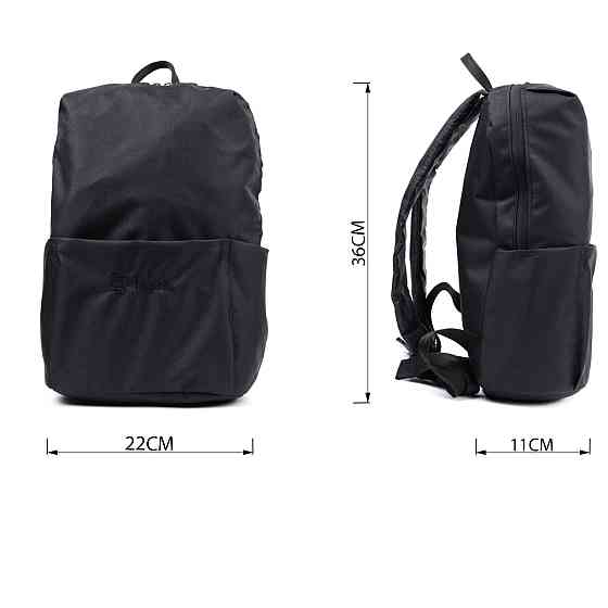 Городской стильный рюкзак из качественного полиэстера FABRA 22584 Черный Киев