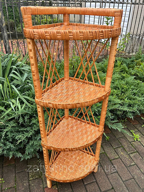 Етажерка плетена з лози Київ - фото 6