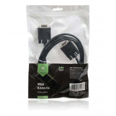 Кабель мультимедійний VGA M to VGA M 1.8m Vinga (VCPVGAMM1.8) Вінниця - фото 4