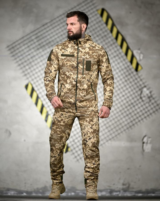 Эластичная тактический костюм agony пиксель НП4878 Одесса - изображение 11