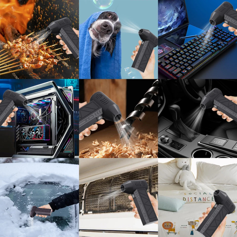 Мини турбовентилятор 5000мАч, от USB, ZY7400-SE/PRO / Аккумуляторная воздуходувка / Портативный турбофен Киев - изображение 6