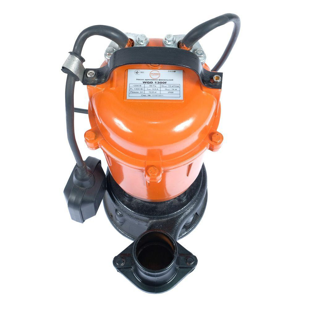 Погружной фекальный насос для канализации и грязной воды Powercraft WQD 1300f (70601) Киев - изображение 2