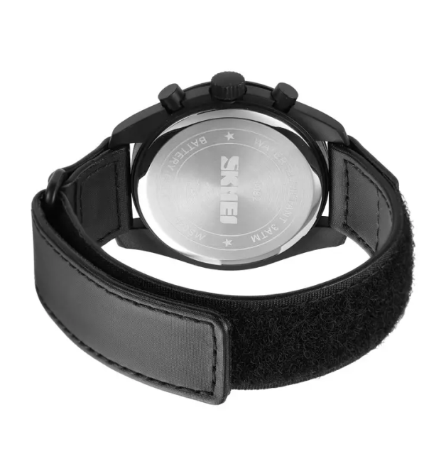 Мужские наручные классические часы Skmei 1982 (Черный с серым) Киев - изображение 5