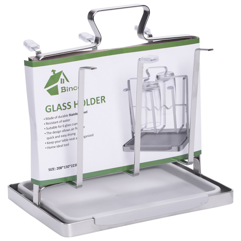 Yiwu Сушарка-органайзер для посуду на кухню зі сталі HP-46-14 Коломыя - изображение 4