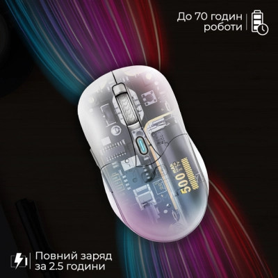 Мышка Promate Samo Wireless/Bluetooth White (samo.white) Винница - изображение 7