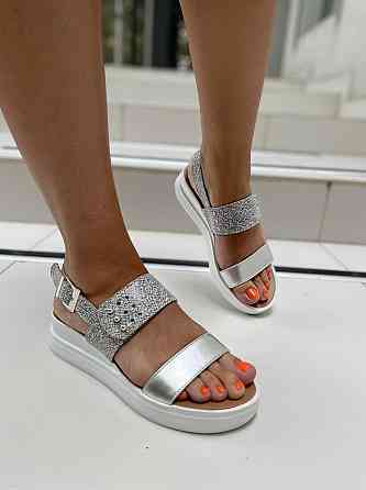 Kentro Босоніжки жіночі KENTO 3127 срібні (літо, шкіра натуральна) (925) Коломыя