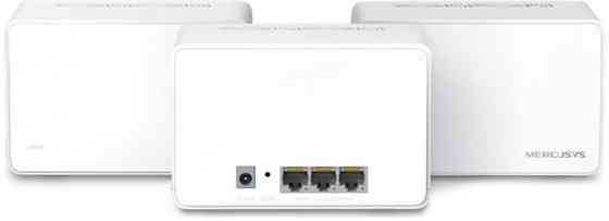 WiFi Mesh система Mercusys Halo H80X 3-pack (AX3000, 3хGE WAN/LAN, Beamforming, MU-MIMO, OFDMA) white Харьков