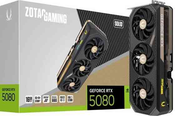 Видеокарта GeForce RTX 5080 Solid 16Gb. GDDR7 DLSS4. Киев