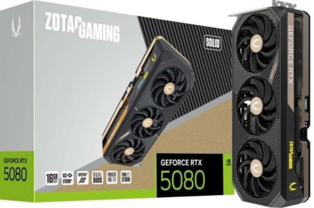 Видеокарта GeForce RTX 5080 Solid 16Gb. GDDR7 DLSS4. Киев - изображение 1