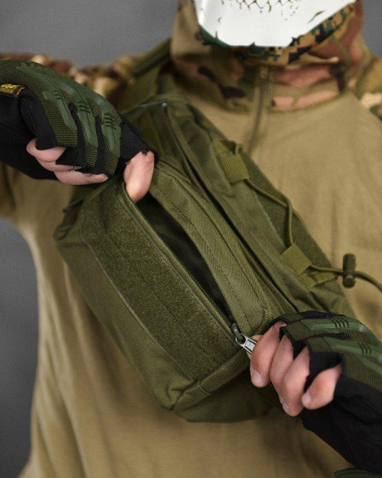 Сумка тактична на пояс Silver Knight olive ВТ1055 Одеса - фото 4